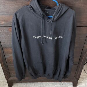 Black Graphic Hoodie